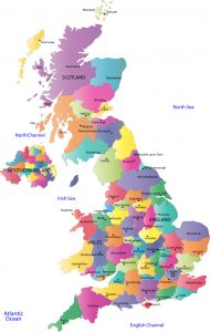 Mapa de Inglaterra - Inglaterra.ws