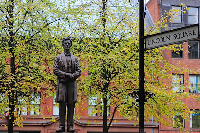 Abraham Lincoln Statue Manchester