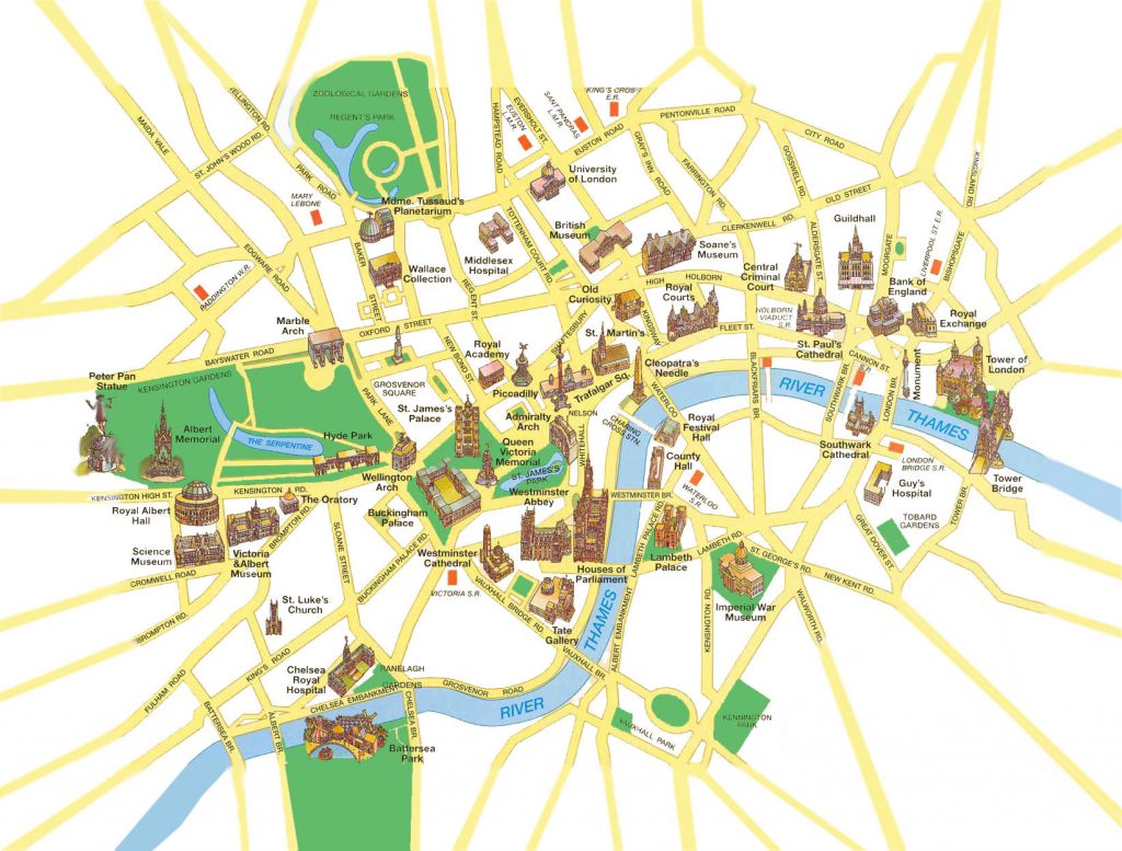 Mapa de Londres - Inglaterra.ws