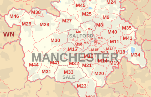Mapa de Mánchester